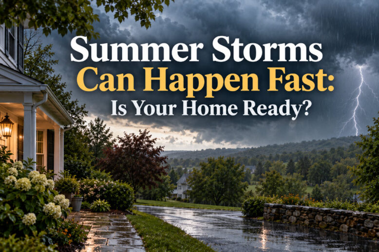 summer storms happen fast. is your home ready
